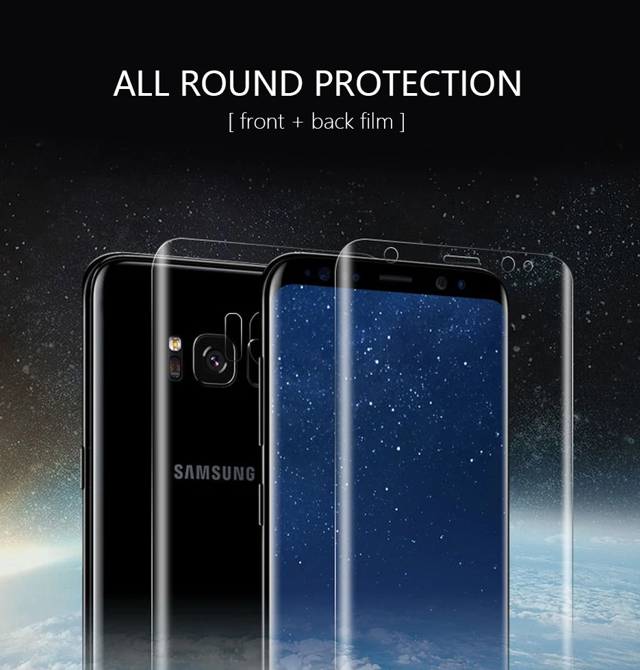 CHYI 3D изогнутая пленка для samsung Galaxy S10+ Защитная пленка с закругленными краями S8 S9 Plus для samsung Note 8, не закаленное стекло