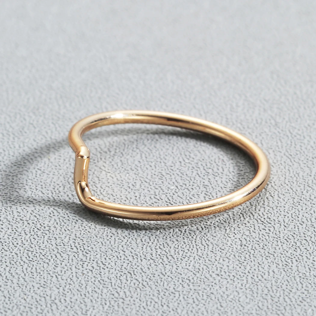 Kinitial открытые кольца с надписью для женщин модные Love простые маленькие золотые