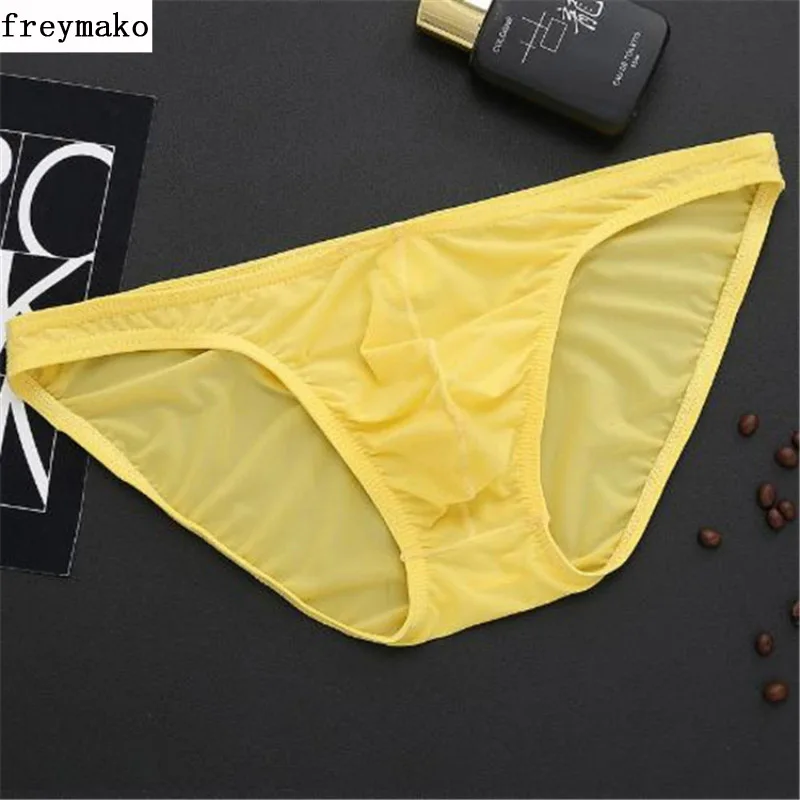 Нижнее белье мужское ультратонкое прозрачное бесшовные 5 шт./лот|ice silk briefs|mens bikini