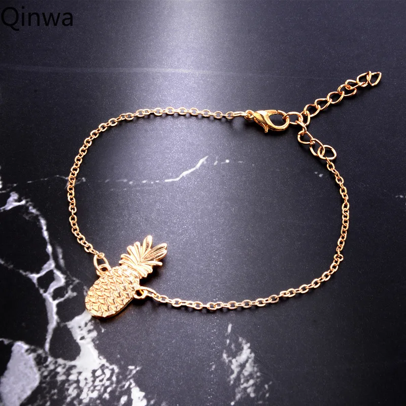 2019 новый ананас Женский Золотой ножной браслет браслеты на ногу пляжные