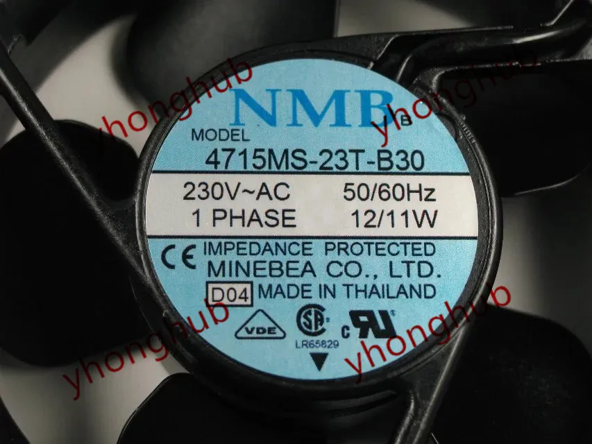 NMB MAT 4715MS 23T B30 D04 AC 230V 12/11W 120x120x38mm вентилятор охлаждения сервера|square fan|server fan230v fan |