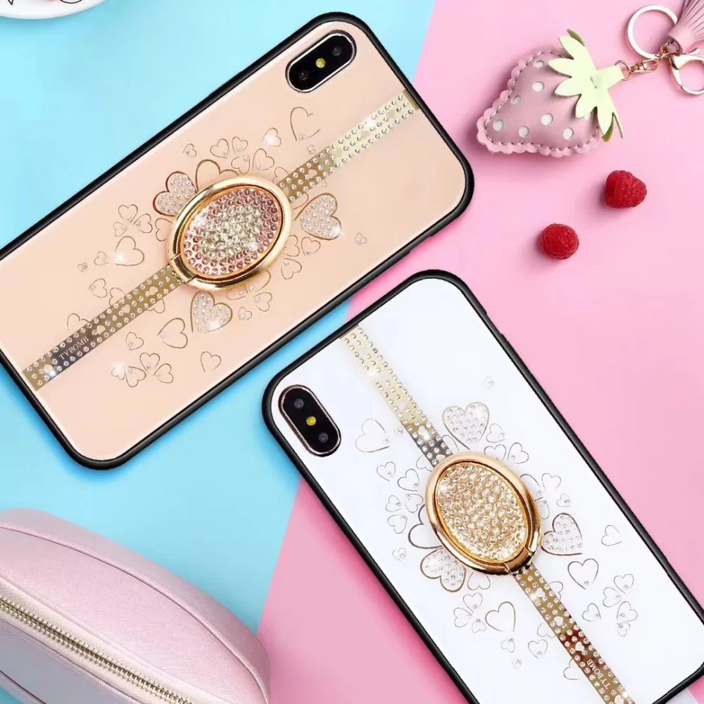 Роскошный Алмазный чехол с подставкой для iphone 6 6s 7 8 Plus X XR XS MAX 6plus 7plus 8plus Dream Bling