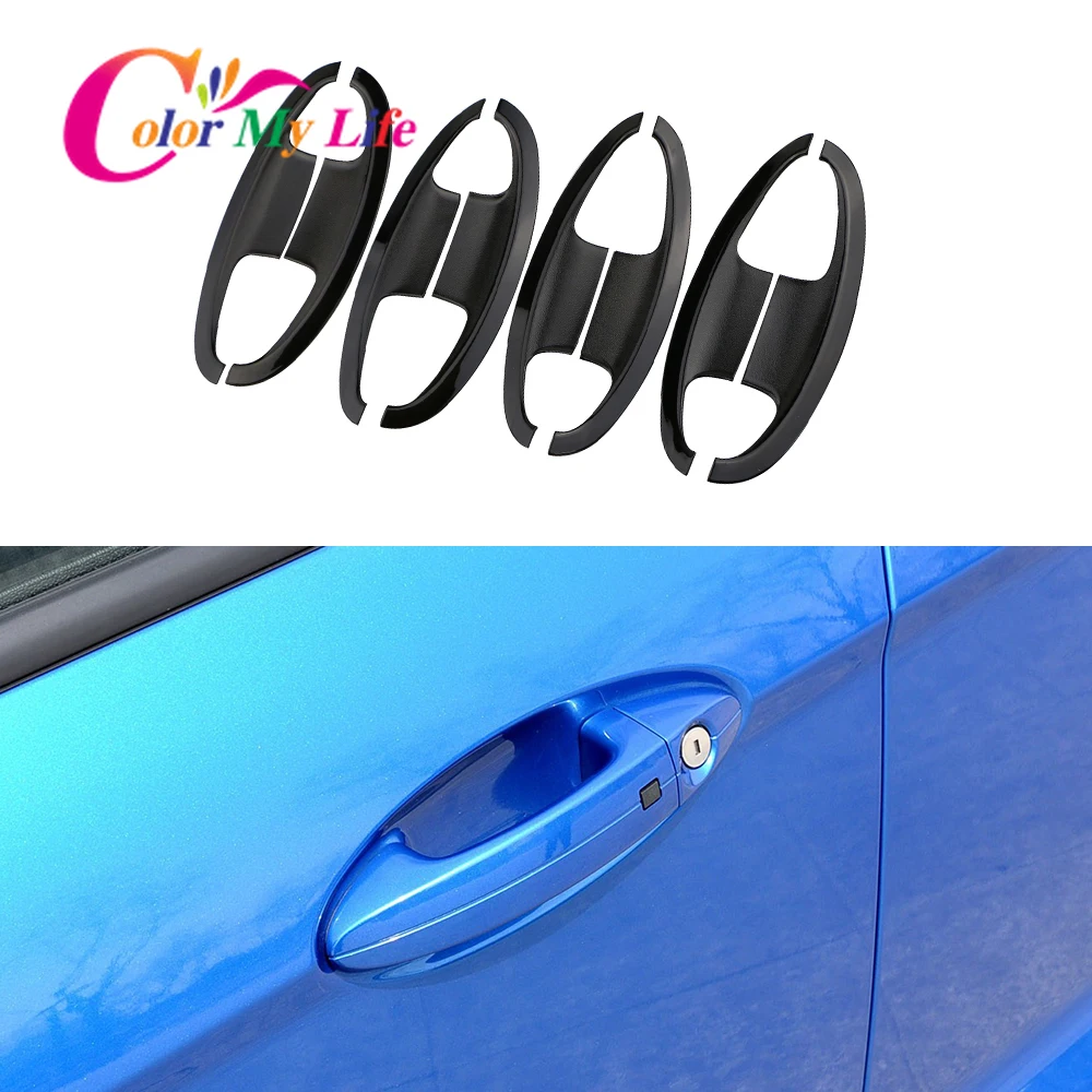 ABS внешняя дверь чаша Защитная крышка автомобиля ручка двери стикер для Ford Ecosport