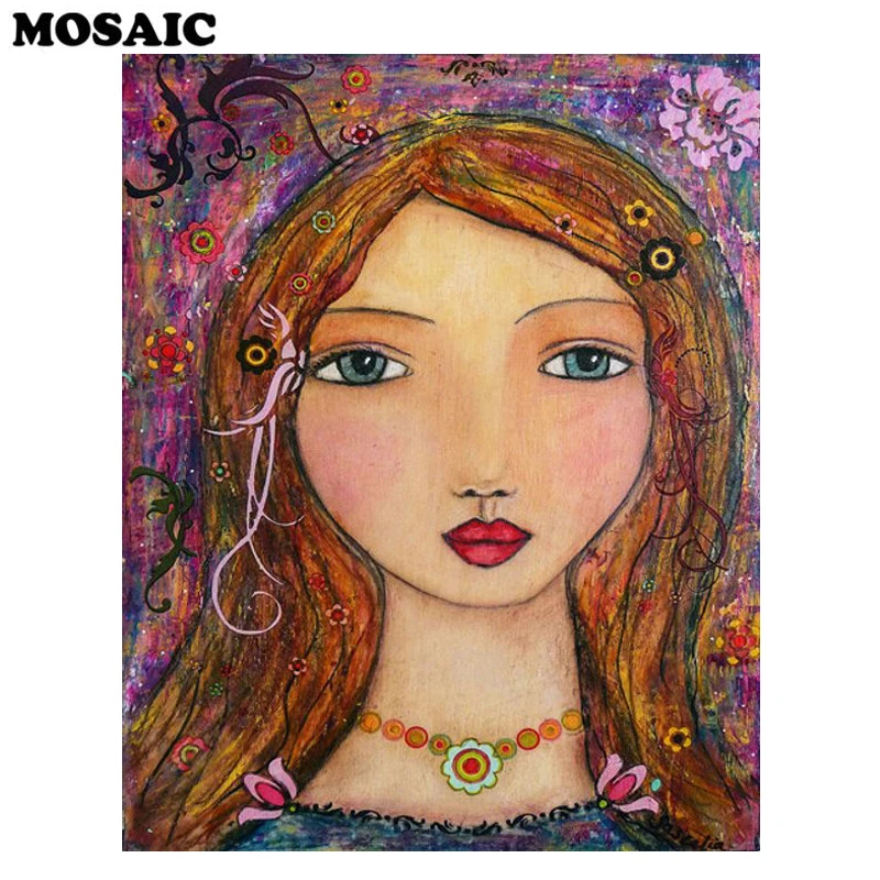 Алмазная вышивка распродажа алмазная картина с цветами и девушкой