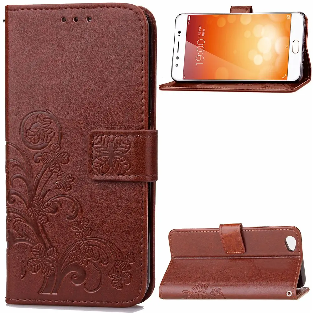 Fcqoue Lucky grass Wallet Stand Flip Leather Phone Cases For VIVO X9 X9Plus mobile phone case coque capa bag wallet flip cover | Мобильные