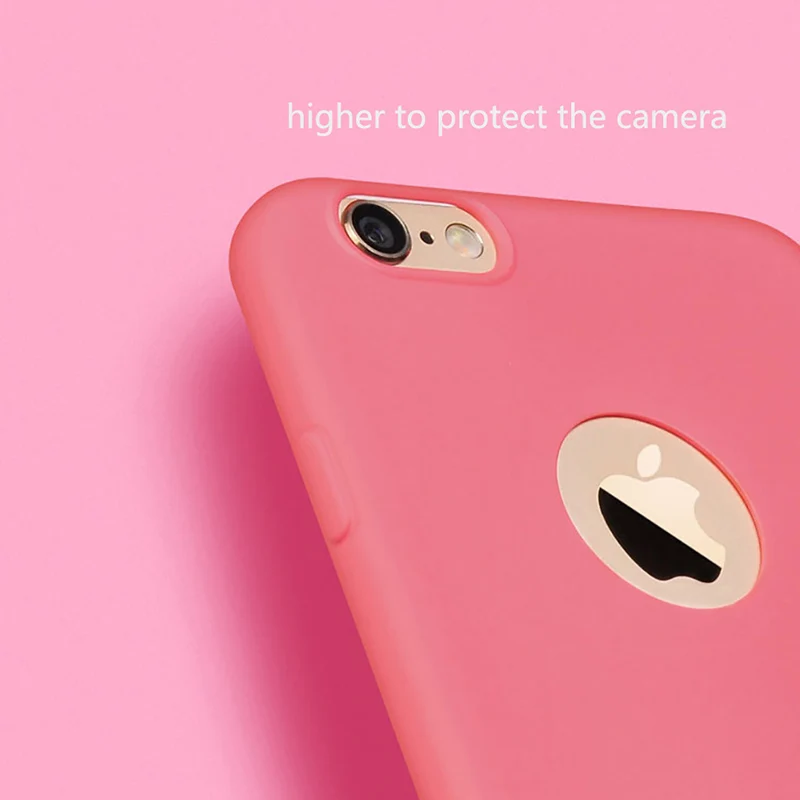 CAPAME For iPhone 6 Case Silicone Girl 5S SE 6S 8 Plus XS MAX XR Full Cover Soft 7 Back |