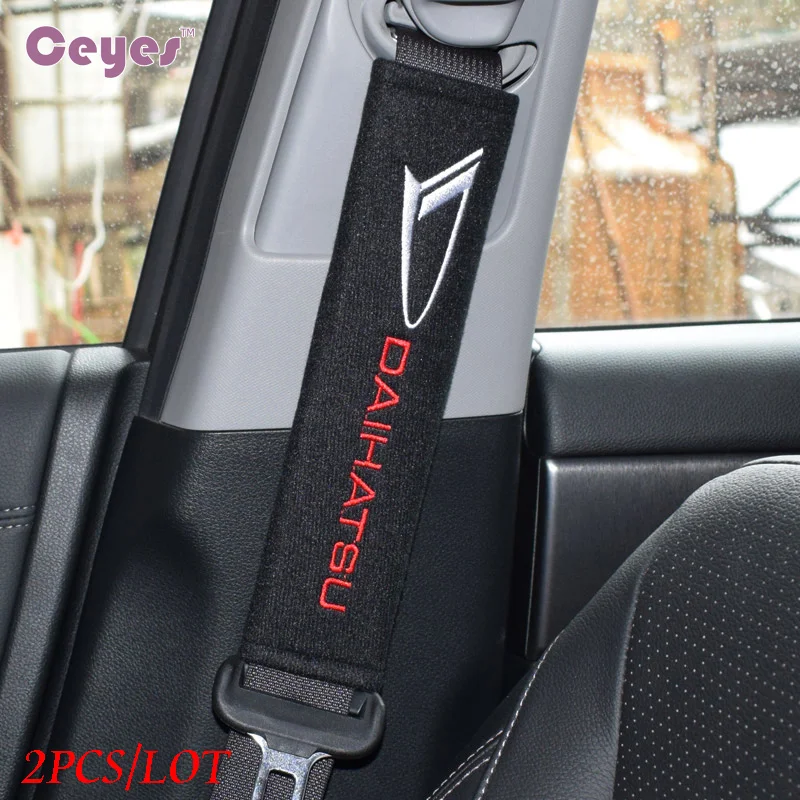 

Seat Belt Cover Pure Cotton Car Styling Case For Daihatsu Sirion Pico Materia Copen Esse Altis Accessories Car-Styling 2pcs/lot