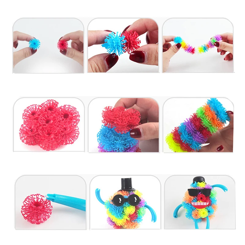 200/300 шт. шип фугу магический шар Добавить 36 DIY сборки игрушечные лошадки собрать