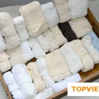 3 5 7cm 20yardlot lace accessories cotton edge theory sweater side skirt full cotton curtain sofa diy cotton lace trim