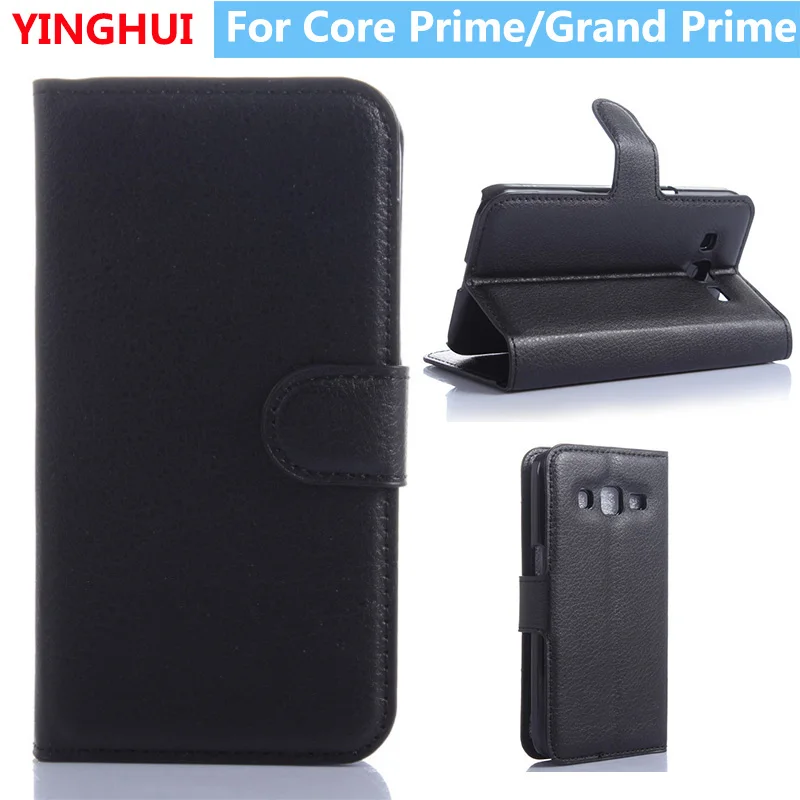 Кожаный чехол с откидной крышкой для Samsung Galaxy Core Prime G360 Grand G530F стильный бумажник