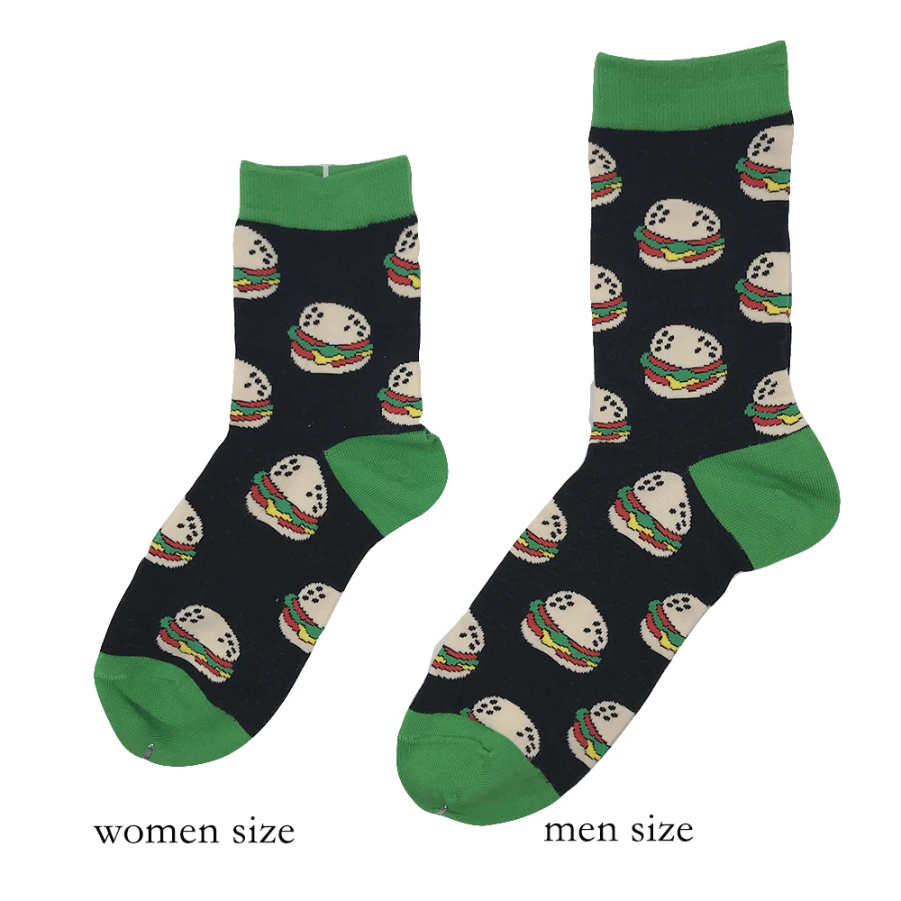 VPM Combed Cotton Men's Socks Colorful Funny Flamingos Sushi Two Size for Eu 35-48 Wedding Sock Christmas Gift 5 Pairs/set | Мужская