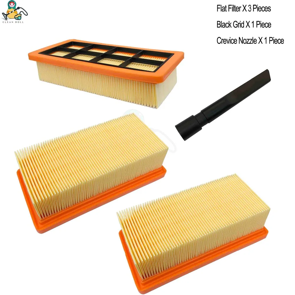 1 щелевая насадка и 2 HEPA фильтра для Karcher AD 4 premium 6,415-953,0 AD 3,000 AD 2 AD 3 золы Пыли вакуумные запасные части
