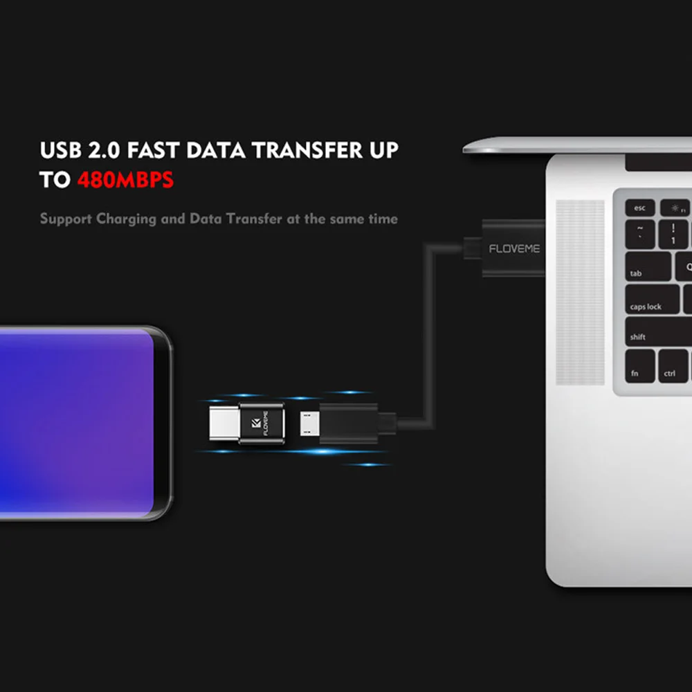 FLOVEME USB 2 0 Мужской конвертер адаптер зарядное устройство Кабо OTG Тип C для Samsung Galaxy S9
