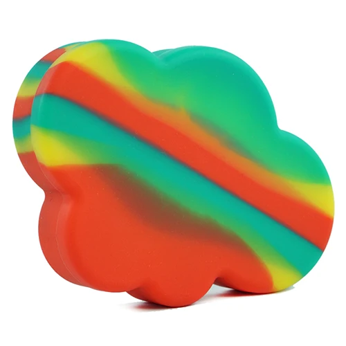 rasta 1 шт. 85 мл Силиконовый мягкий контейнер big cloud силиконовый воск инструмент для хранения емкости для масла для испарителя vape электронная сигарета - Цвет: rasta