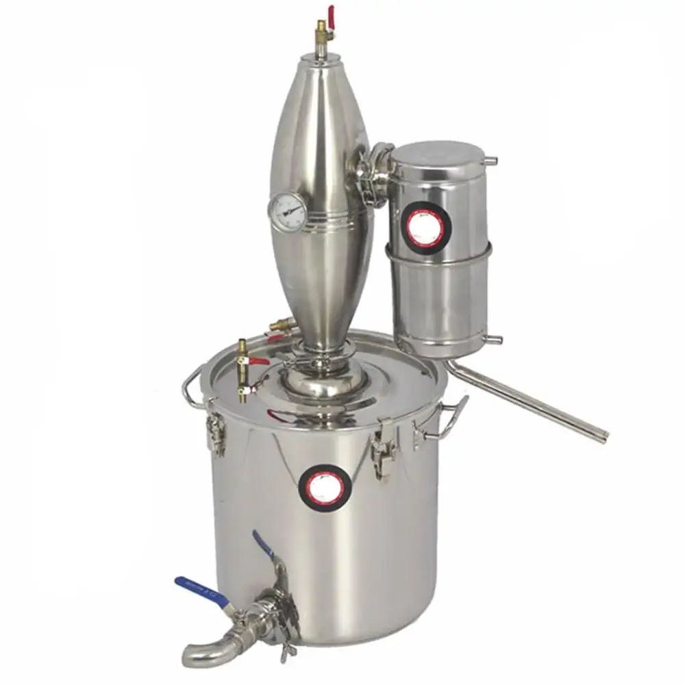 

70L Alcohol Stainless Distiller Home Brew Kit Purifying Wine Making Boiler With Faucet