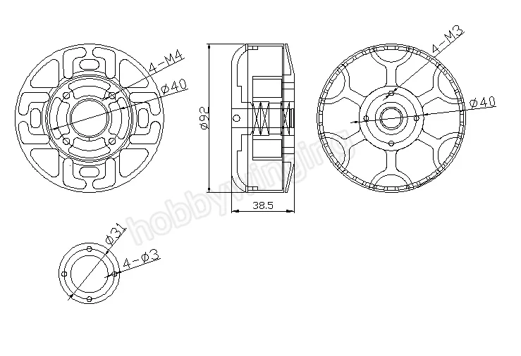 X8318S KV100 KV120 бесщеточный двигатель высокой мощности с загрузкой для большого