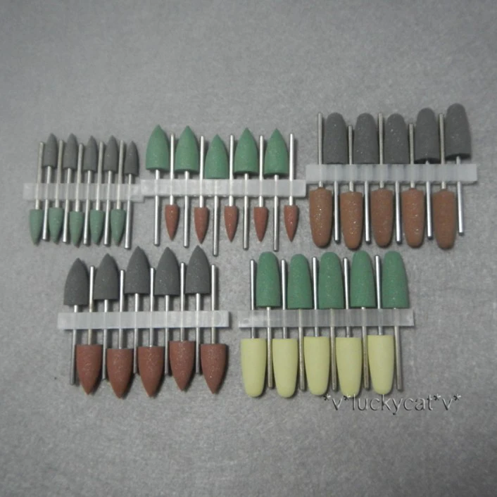 50 шт./упак. цветные стоматологические силиконовые полировальные станки основа из