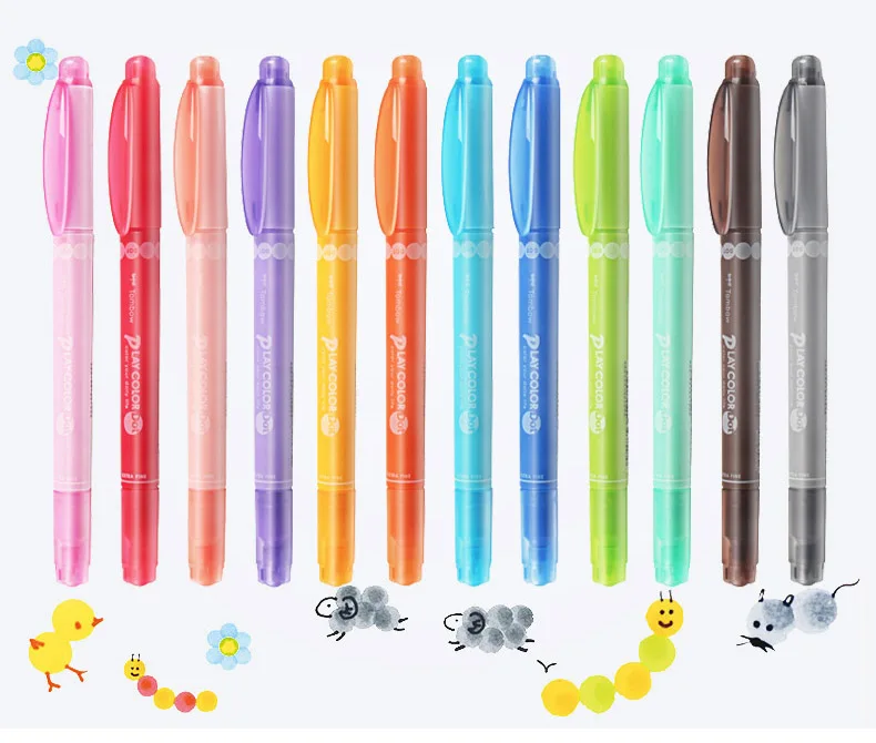 Tombow Play color Dot двухсторонний водный цветной маркер для жирных и Fineliner наконечников 0,3 точное написание цвета ing Bullet Journal