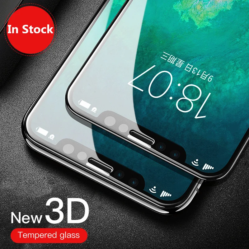 3D изогнутый мягкий край Полное покрытие закаленное стекло для iPhone XS Max X 6 Plus 6s
