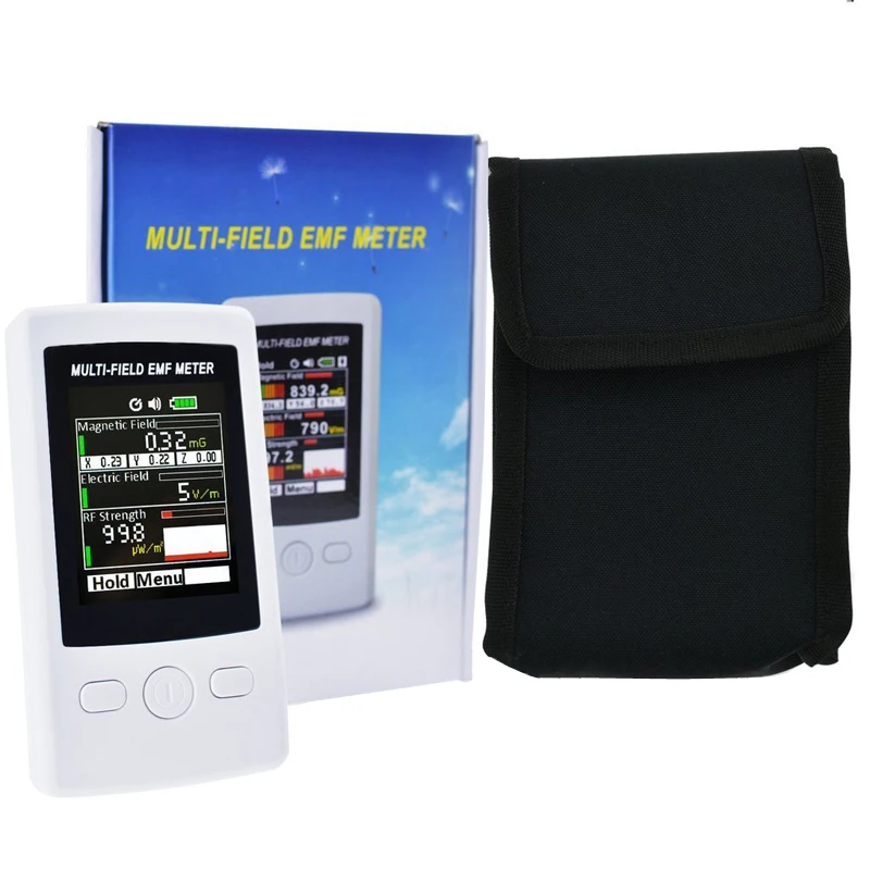 DANIU TM190 электромагнитного излучения детектор мульти-поле EMF измеритель Гаусс 3-осевой Магнитный электрического поля RF прочность цифровой