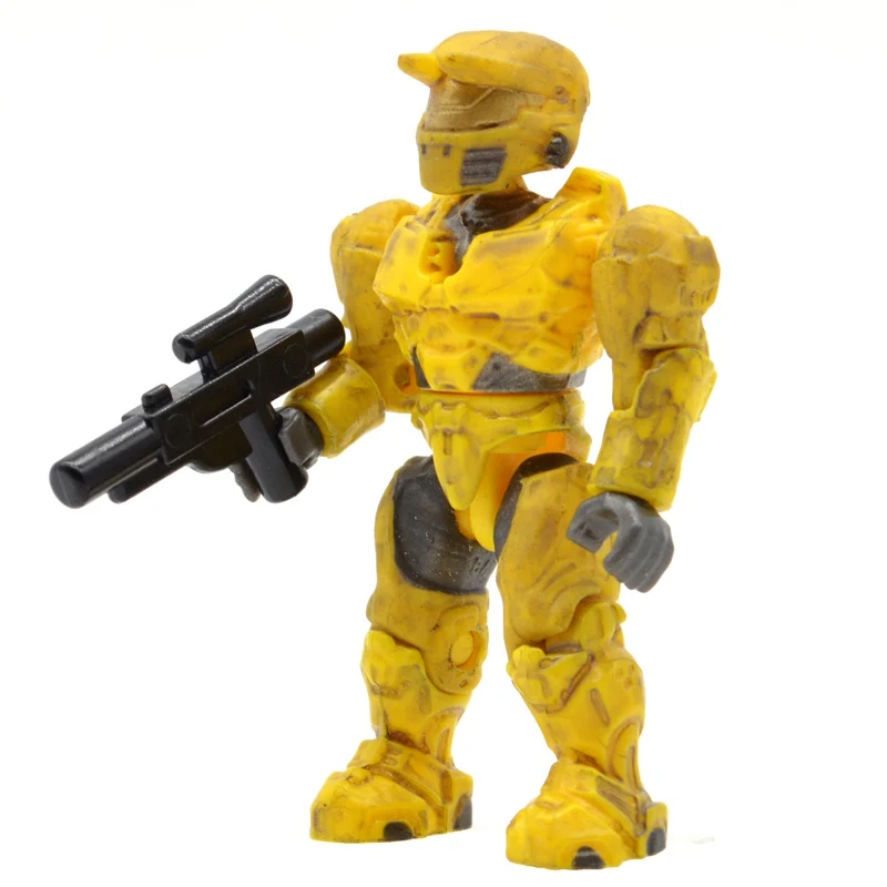 1 Piece MB48 Одна Halo строительные блоки с пистолетами Монстры люди воины Спартанские войны игры ковенанты Кирпичи Детские игрушки - Цвет: 1 Piece MB48