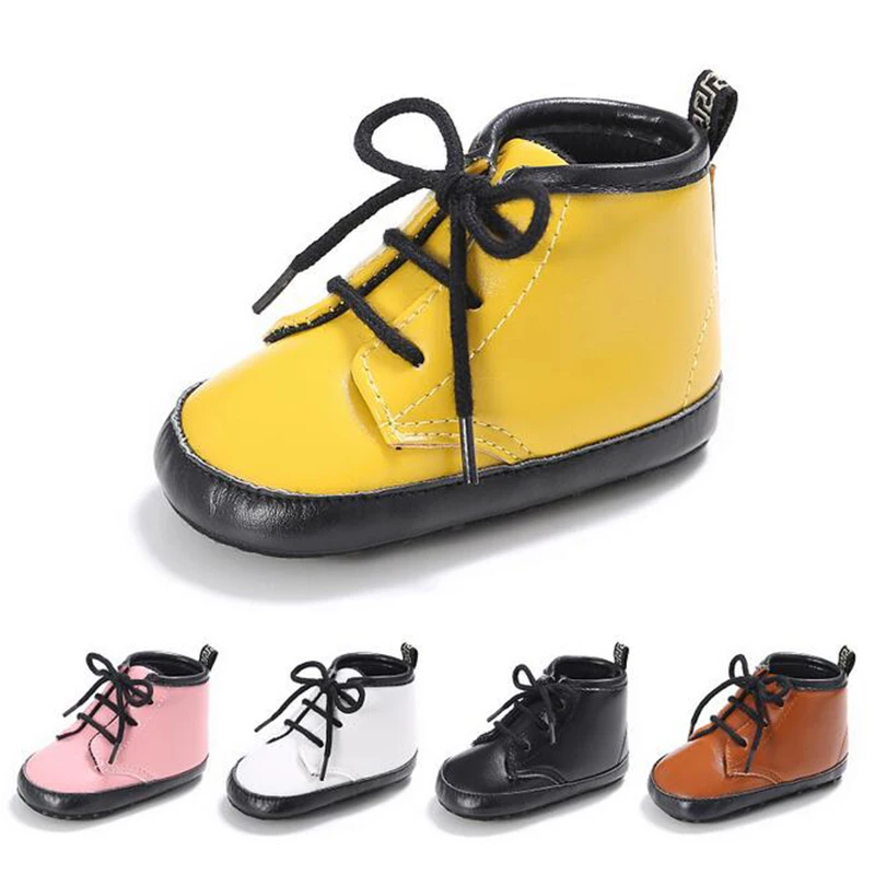 Romirus для новорожденных маленьких мальчиков обувь девочек из искусственной кожи