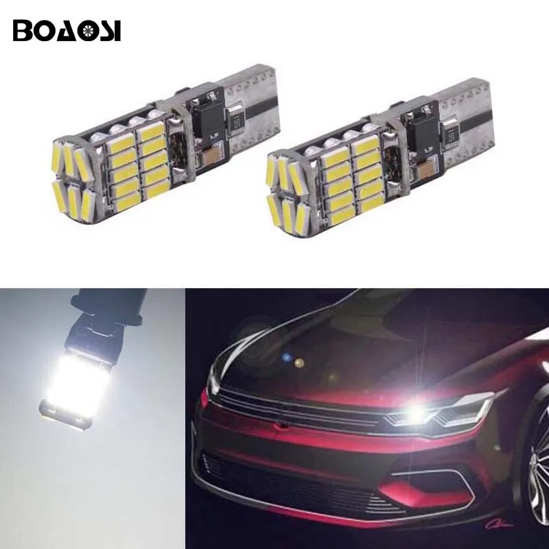 BOAOSI 2x T10 W5W 26SMD без ошибок samsung светодиодный Canbus для Volkswagen VW Golf 4 5 6 7 Jetta mk6 tiguan Polo Passat b5 b6 CC