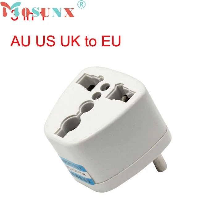 Ecosin2 универсальный AU US UK в EU штекер AC Power Plug дорожный адаптер розетка Конвертер