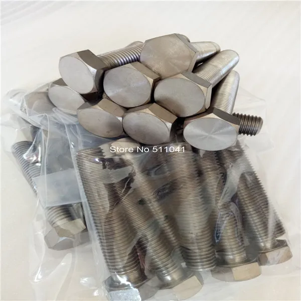 Титановые шестигранные болты M24 класс 2 титановые головки винты полная резьба 100
