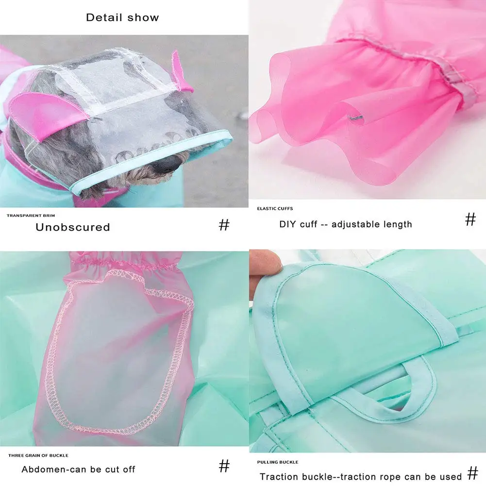 Дождевик для собак DIY Cut водонепроницаемые куртки маленьких средних и больших