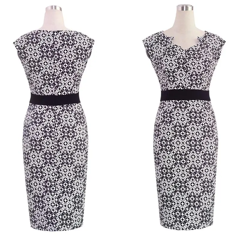 2015 brand plaid dress elegant v neck sleeveless polka dots dresses womens  wear clothes ladies UK fashion designer plus size XL