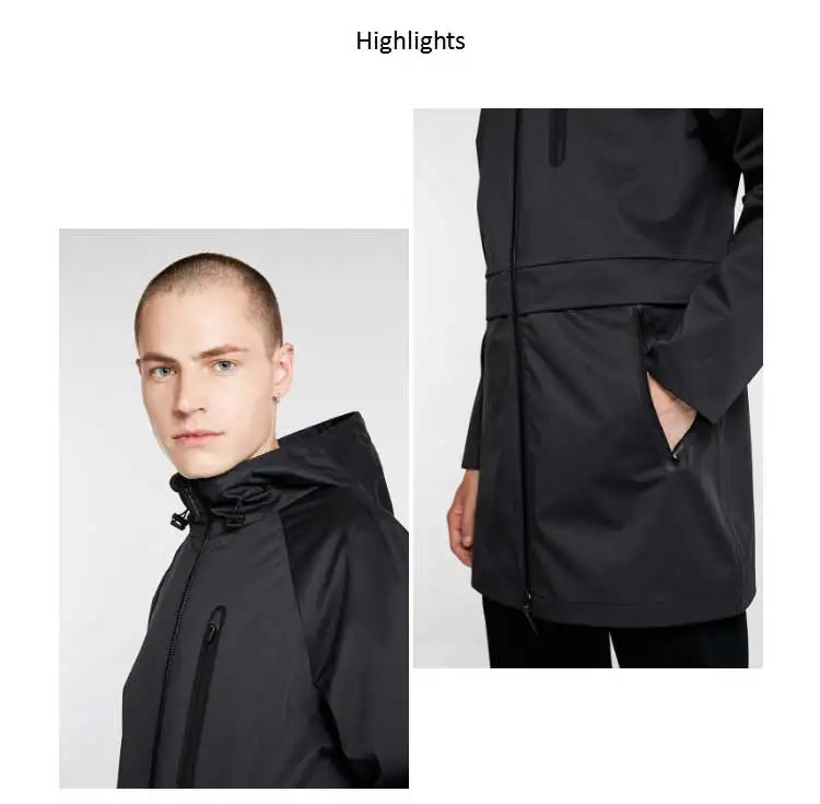 JackJones, мужской Тренч с капюшоном, длинная куртка, модная мужская одежда 218321523