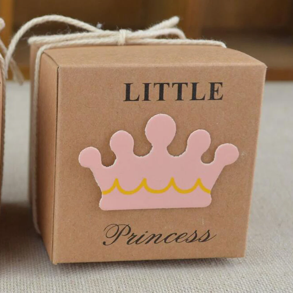 (10 шт./лот) LEISO Маленький принц принцесса квадратная крафт бумага Свадебные