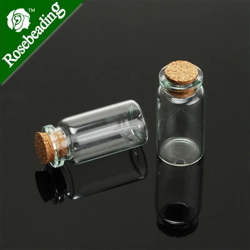 Маленькая стеклянная бутылка 22 мм бутылки для желаний разные высоты пустая с