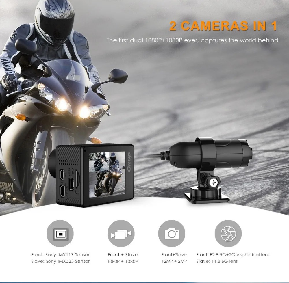 Оригинальная ведомая камера Gitup для GITUP Git3 G3 двойная камера|camera for|cameras cameracamera g3 |
