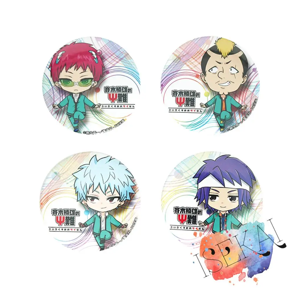 Saiki Kusuo no sai nan металлический значок аниме Kusuko Kaidou Shun Nendou Riki Reita Toritsuka брошь