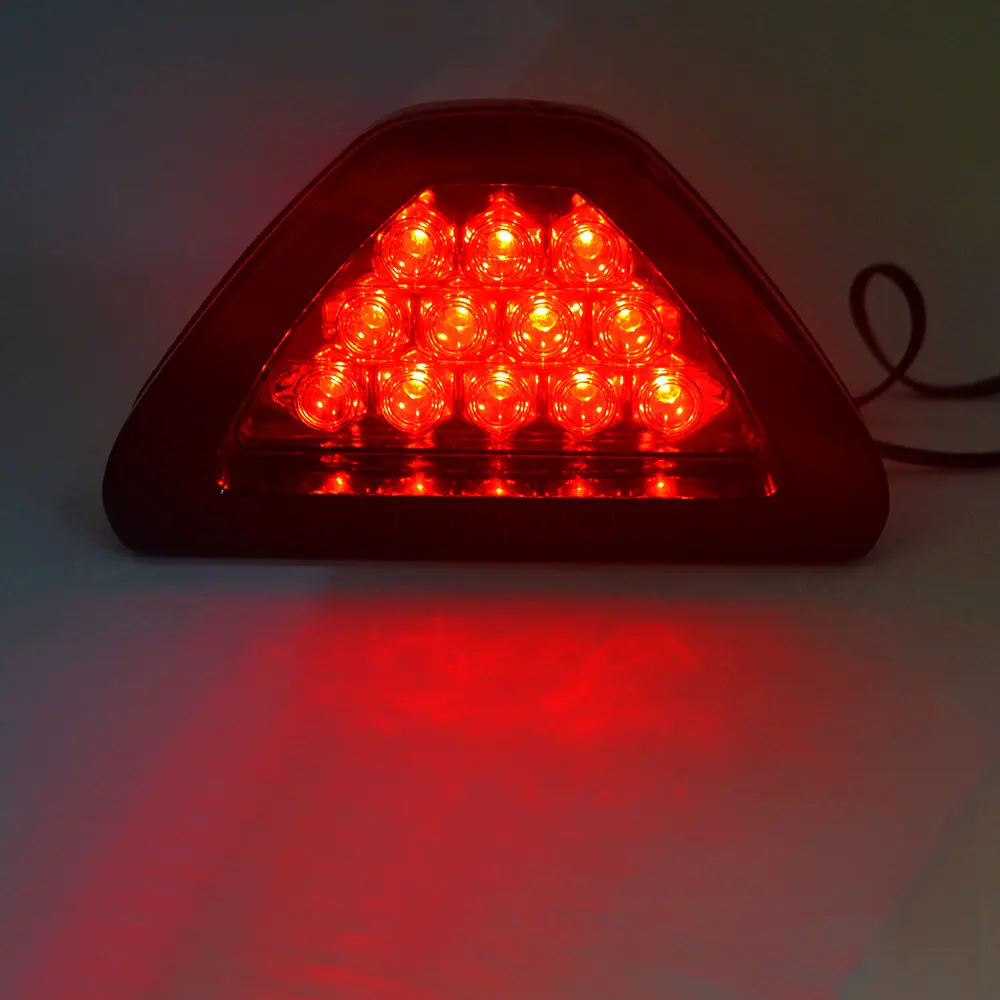 Universal 12V Led Brake Stop Light Triangle 12 LED Car Rear Tail Reverse Safety Strobe Lamp Fog light Warning lamp | Автомобили и