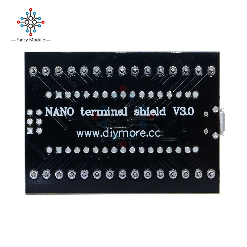 Atmega328P Nano 3,0 CH340 USB Драйвер+ терминал адаптер плата расширения 2 в 1 для Arduino