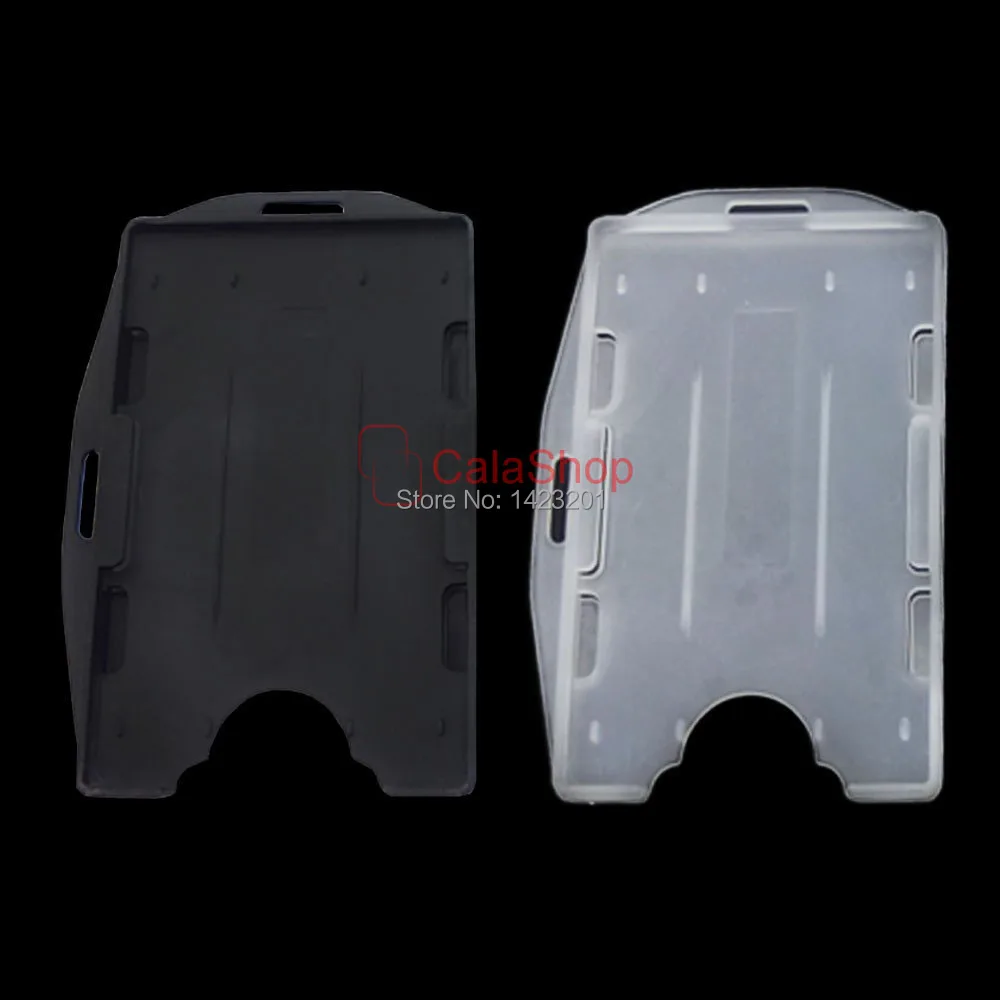 20 шт./лот жесткий бейдж открывающийся двусторонний держатель для карт