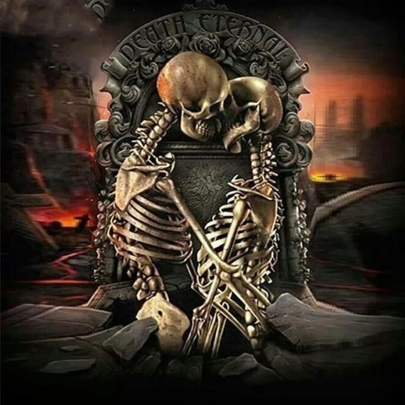 Алмазная мозаика &quotсделай сам&quot 5D квадратная алмазная живопись мужские черепа