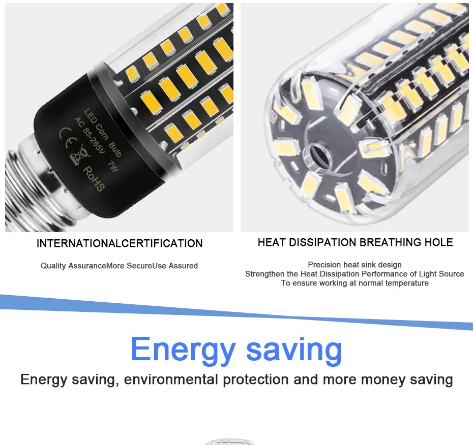 Ampoule LED E27 Lamp No Flicker E14 Led Bulb Spot Light 220V 110V 3.5W 5W 7W 8W 12W 15W SMD5736 More Bright than Corn Bulb 5730