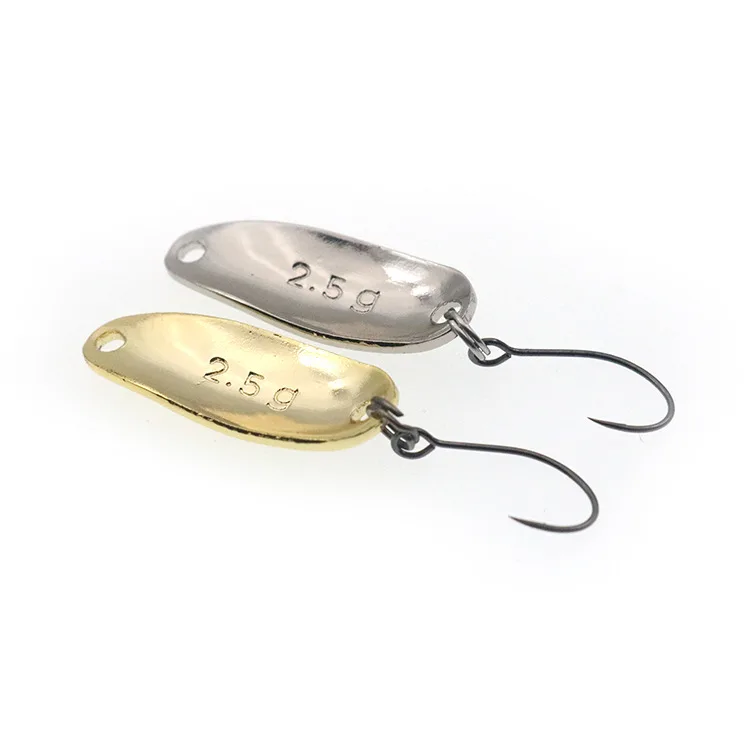 1 шт. металлическая вращающаяся блесна рыболовная приманка цвета: золотистый