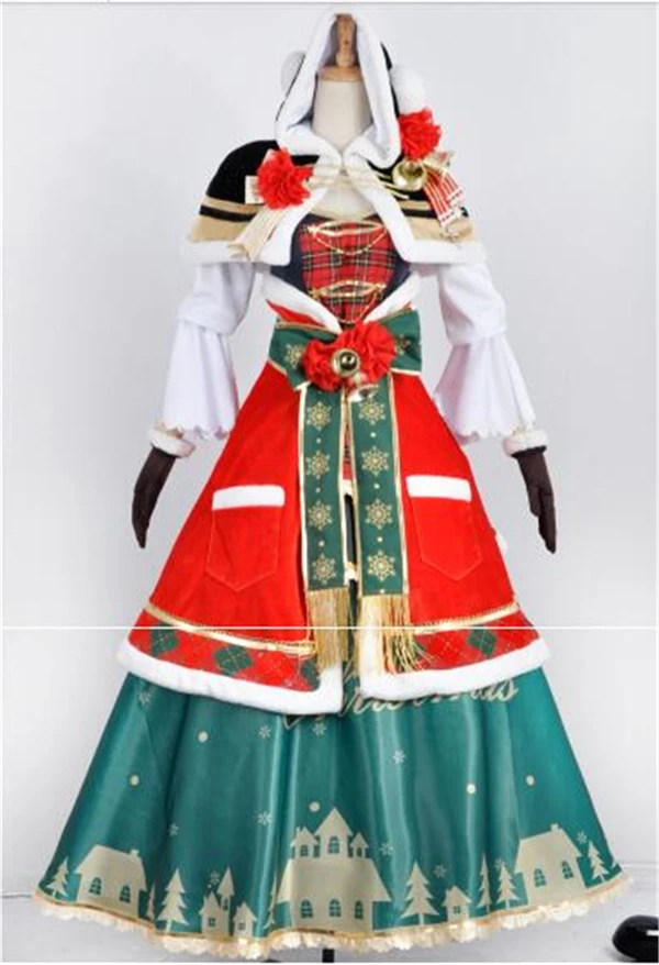 Аниме одежда 2019 миномы Кодори Love Live рождественское платье для косплея накидка