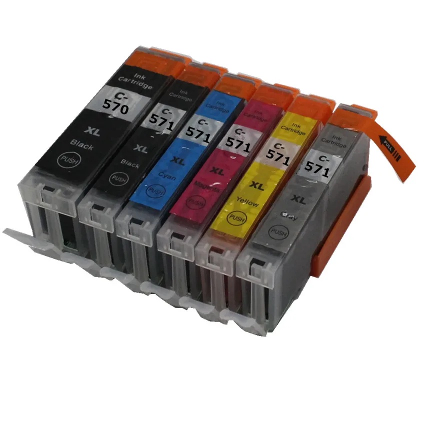 Картридж для принтера canon PIXMA MG7750 MG7751 MG7752 MG7753 TS8050 TS8051 6 цветов|ink cartridge|ink cartridge for