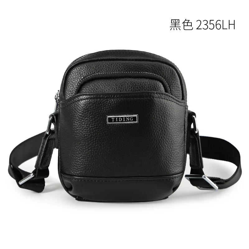 Crossbody Black Mini Travel Bags Cow Leather Men 2018 Small Brand Casual Capacity Phone Business Fashion Shoulder |