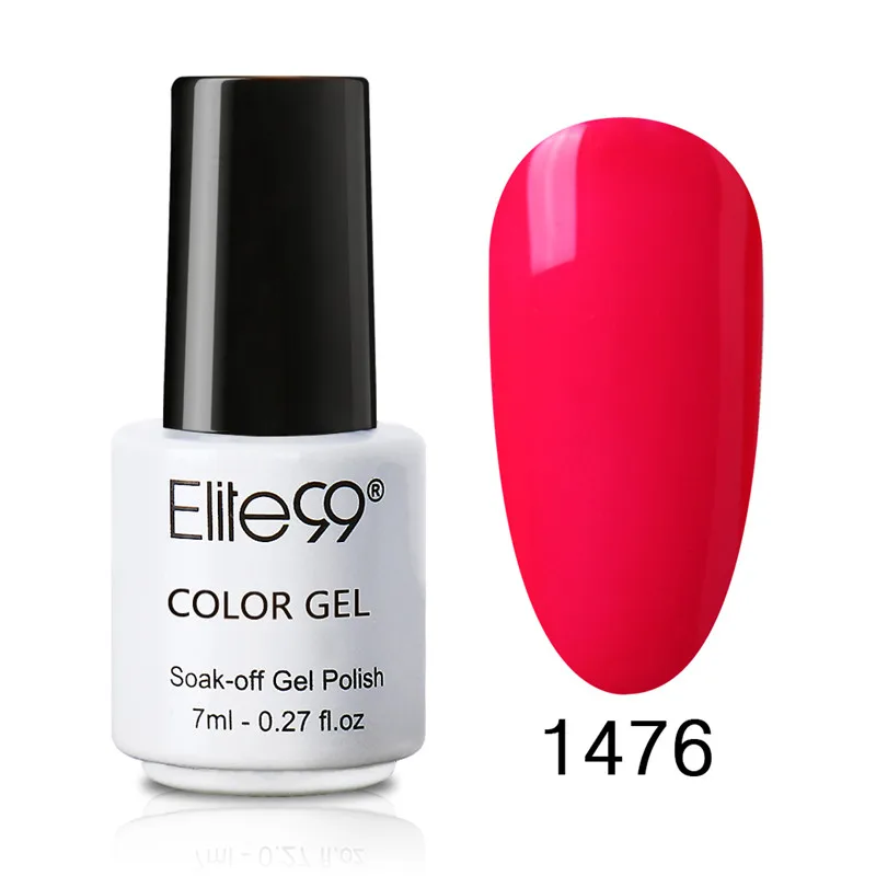Elite99 7 мл УФ Однотонная одежда серии гель лак для ногтей Светодиодный Маникюр Soak Off
