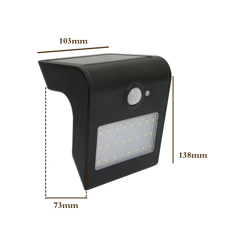 

24leds LED solar lamp With Motion Sensor 450LM Waterproof IP65 Wall lamp For the Emergency Driveway Garden Security lighting