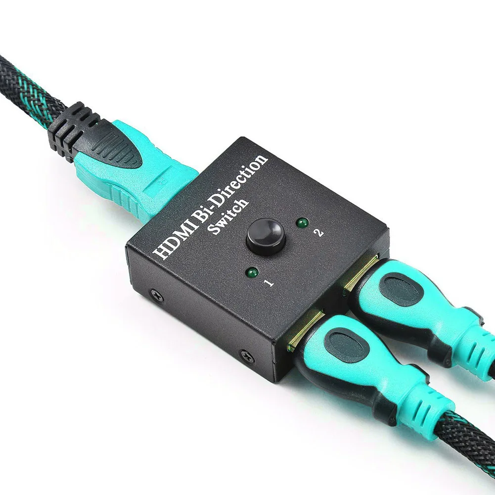Новый двухпортовый HDMI двухсторонний переключатель ручной 2x1/1x2 разветвитель с