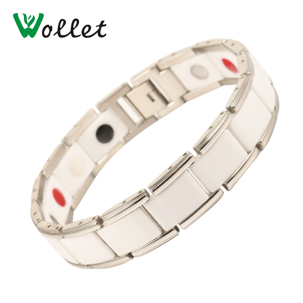 Wollet Jewelry белый керамический браслет для мужчин и женщин исцеляющая энергия
