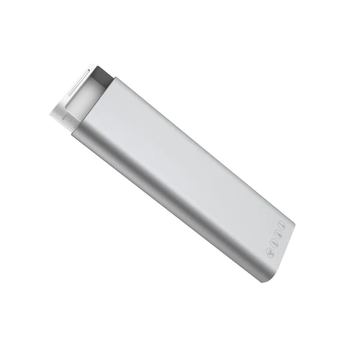 Silver MI Mijia Miiiw Aluminum Alloy Pencil Case Stationery Box Press Pop-up Switch For Apple Pencil 2 Headphone Data Cable Storage Box - Цвет: Silver